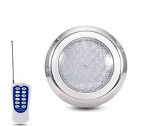 JOUFNING Submersible LED Fountain Light - Swimming Pool Underwater Lamp, IP68 Waterproof Ring Pond Spotlight, AC 12V RGB Color Change Landscape Lights, with Remote Control(12W)