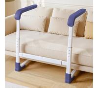 joukares Chair Stand Assist Frame, Retractable Width & Length Mobility Standing Aid with Anti-Slip Bass & Handle, Aid Standing Aid for the Elderly and Disabled, Safety Grab Bar for Sitting Blue