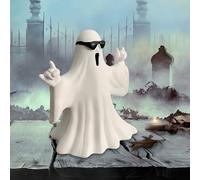 joukares Ghost Statue Finger Ghost Figurine, Mini Ghosts Cute Spooky Resin Ghost Ornament, Scary Ghost Table Centerpiece, Halloween Shelf Display Decorations, Fun Figurine for Home Décor F