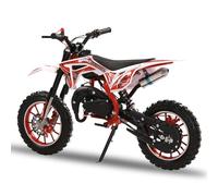 joukares Kids Motorbike, 49CC Dirt Pit Bike for Adult and Kids, Petrol Power Pocket Bike with Front Rear Disc Brakes, Off Road Motocross Bike, Max Speed up to 25MPH Red