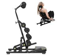 joukares Mini Inversion Table Back Stretcher, Lumbar Stretch Bench for Home Exercise, Shoulder and Upper Back Support, Compact Leaning Trainer with Support Pads for Daily Guided Stretching Black