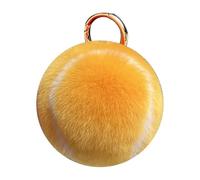 joukares Tennis Ball Plush Keychain - Novelty Tennis Gift for Sport Lovers Team Yellow
