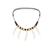 Joukavor Maui Tribal Tooth Necklace Handmade Ethnic Barbarian Norse Jewelry