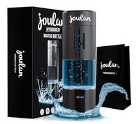 Joulan Hydrogenated Water Bottle Generator Glass & Stainless Steel 4500 PPB | SPE & PEM Water Ionizer | Portable Rechargeable Hydrogen Water Bottle for Healthy Hydration