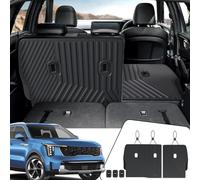 JOULARISE Backrest Mats Kick Mats for 2021-2024 2025 Kia Sorento 7 Seats Model Accessories, All Weather TPE Interior Seat Back Cover Protector Behind 2nd Row(Kick Mats 7 Seats)