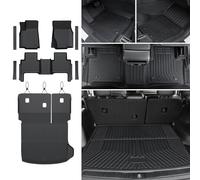 JOULARISE Floor Mats Set for 2022-2025 Jeep Grand Cherokee, All Weather TPE Backrest Mat Trunk Mat Cargo Liner Door Sill Guards Accessories (Floor Mats Set)
