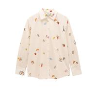 Joules Amilla Paris Print Womens Shirt White