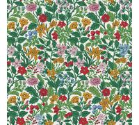 Joules Arts and Crafts Floral Wallpaper - Rainbow - 10m