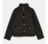Joules Black Fleur Fleece Jacket Size 14