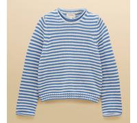 Joules Blue White Stripe Skye Cotton Knitted Jumper