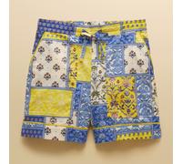 Joules Blue Yellow Annie Hotchpotch Cotton Shorts