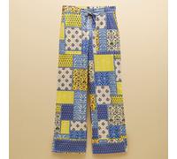 Joules Blue Yellow Bella Hotchpotch Cotton Trousers