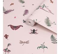 Joules Blush Creme Midnight Beasts Smooth Wallpaper Sample