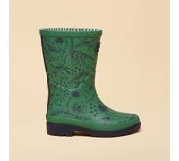 Joules Boys Junior Welly Print - Green - Size: UK 13