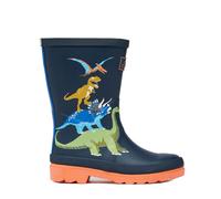 Joules Boys Welly Print - Dino - Navy - Size: UK 13