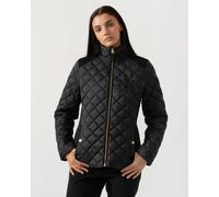 Joules Braemar Luxe Womens Quilted Jacket - Black - Black - UK14 EU42 US10