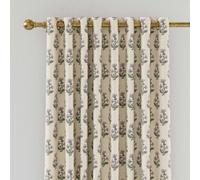 Joules Chamomile Lined Curtains 66" x 54", Oat/Lilac