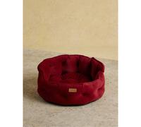 Rosewood x Joules Burgundy Chesterfield Pet Bed, Large - Luxury Velvet Dog Bed with Non-Slip Base, Extra Padding & Supportive Cushion - Stylish Sofa-Inspired Design, Comfortable Resting Spot