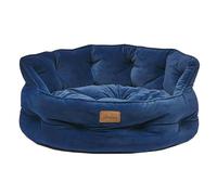 Joules Chesterfield Pet Dog Bed Luxury Velvet Comfy Soft Settee - 2 Sizes S L