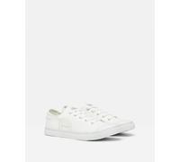 Joules Women's Coast Canvas Trainers in White, Size 6 | Charlies