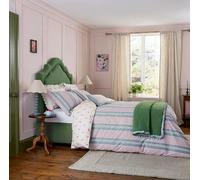 Joules Come Rain Or Shine 100% Cotton Duvet Cover Set in Multi 180 Thread Count (Single 140cm x 200cm)