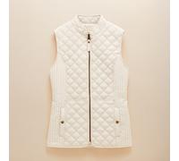 Joules Cream Minx Showerproof Diamond Quilted Gilet