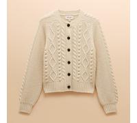 Joules Cream Rafferty Cable Knit Cardigan