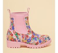 Joules Ditsy Yellow Oakfield Short Neoprene Lined Wellies