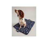 Joules Dog Print Travel Mat - Navy