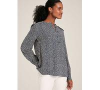 Joules Emsley Blue Floral Long Sleeve Blouse Blue Multi