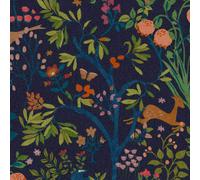 Joules Enchanted Woodland Navy Floral Wallpaper