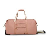 Joules Epwell Collection Trolley Duffle Bag, Softside Rolling Wheeled Luggage, Pink