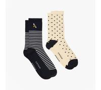 Joules EVERYDAY Womens Socks Navy/White