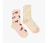 Joules EVERYDAY Womens Socks Pink/Blue