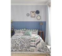 Joules Festival Flowers Duvet Cover Set Single Green