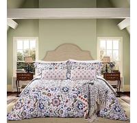 Joules Festival Flowers Duvet Cover Set King Size Navy & Multi