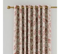 Joules Festival Pheasants Lined Curtains 90" x 90", Natural