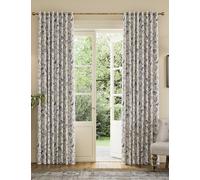 Joules Festival Pheasants Pure Cotton Eyelet Blackout Curtains Blue Mix