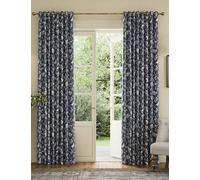 Joules Festival Pheasants Pure Cotton Eyelet Blackout Curtains Navy Mix