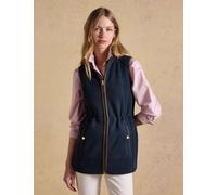 Joules Fleece High Neck Longline Gilet Navy