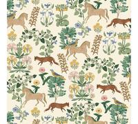 Joules Folk Forest Floral Wallpaper | Multicoloured