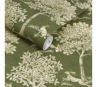 Joules Fox And Hare Olive Green Wallpaper