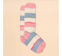 Joules Girls Fluffy Socks - Light Pink - Size: Small