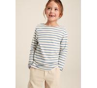 Joules Girls Harbour Jersey Top - Navy Stripe - Size: Age 5