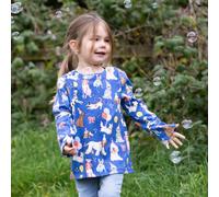 Joules Girls Harbour Top - Navy - Size: Age 3