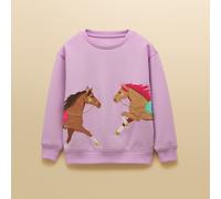Joules Girls Mackenzie Sweater - Lilac - Size: Age 2