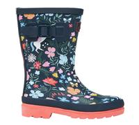 Joules Girls Print Welly - Navy Print - Size: UK 1
