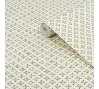 Joules Beckett Star Olive Green Wallpaper - 10m x 52cm