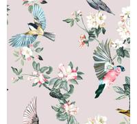 Graham & Brown Joules Handford Garden Birds Antique Cream Wallpaper | Easy Paste The Wall Application | Cream Animal Design | Eco Friendly