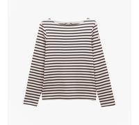Joules New Harbour Womens Striped Breton Top 224299 Colour: Navy Strip